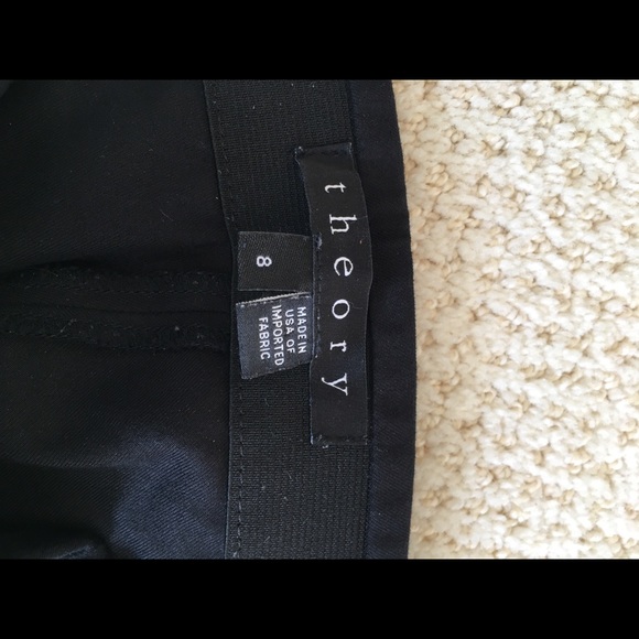 Theory Black Stretch Pants - Picture 4 of 5